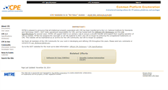 Desktop Screenshot of cpe.mitre.org