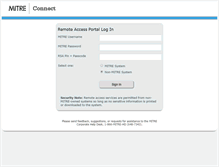 Tablet Screenshot of myremote.mitre.org