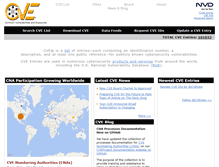 Tablet Screenshot of cve.mitre.org