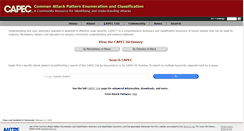 Desktop Screenshot of capec.mitre.org